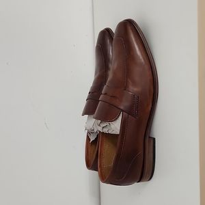 Steve Madden Brown Leather Slip On Dress Shoe